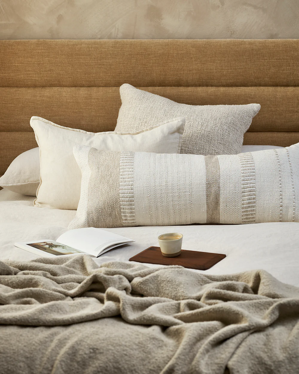 Bettie Oatmeal Cushion - Image 3