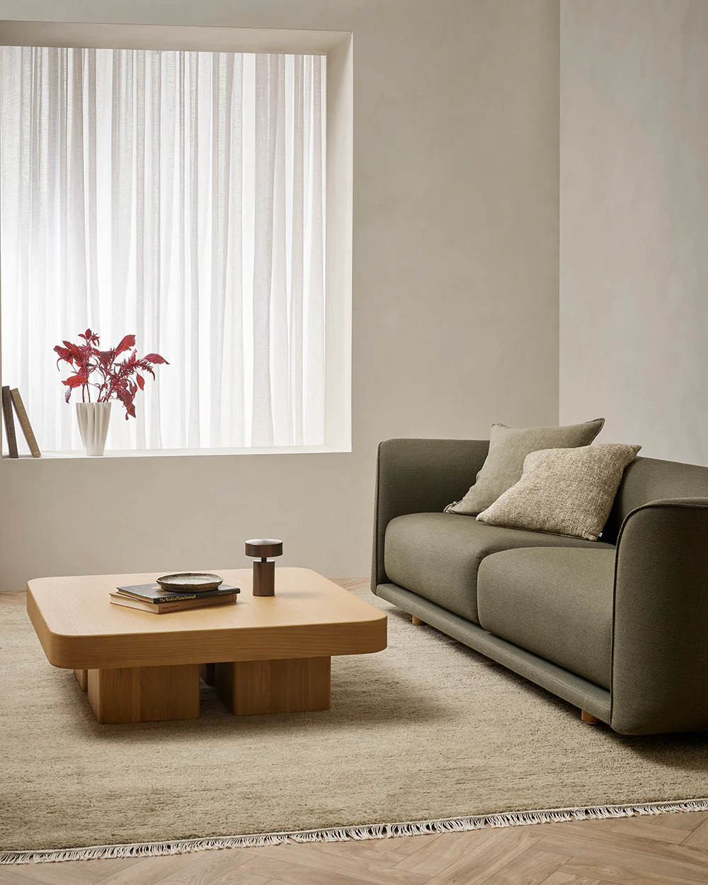 Cassia Greige Cushion - Image 3