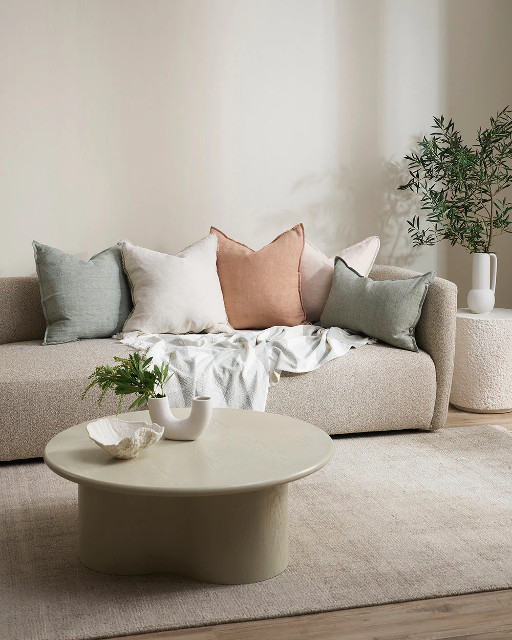 Cassia Toasted Coconut Cushion - Image 3