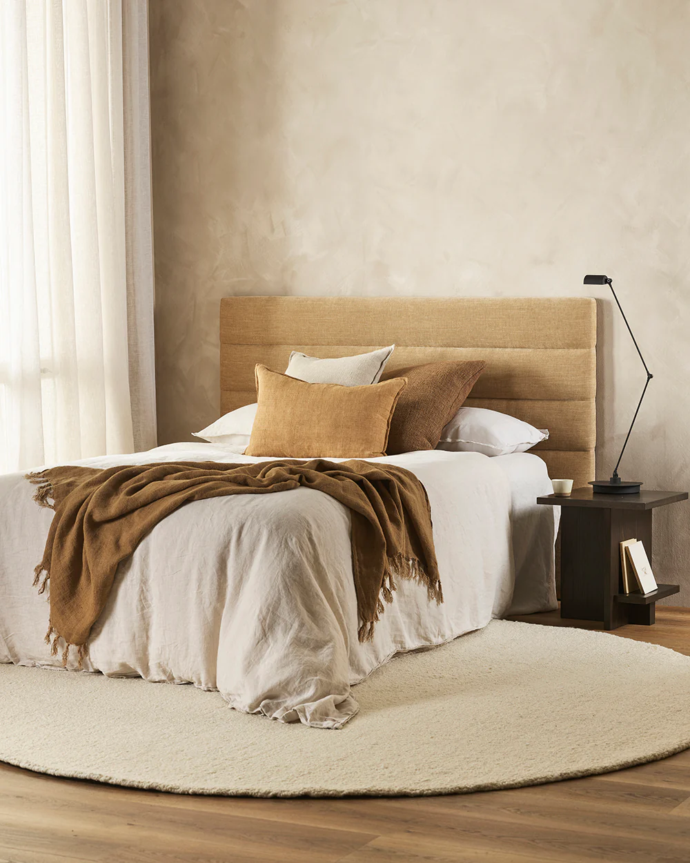 Dorset Natural White Round Floor Rug - Image 5