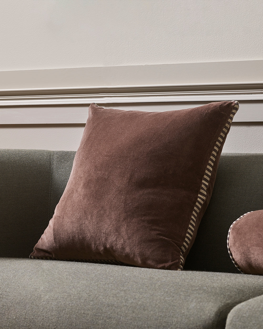Edward Chocolate Cushion - Image 3