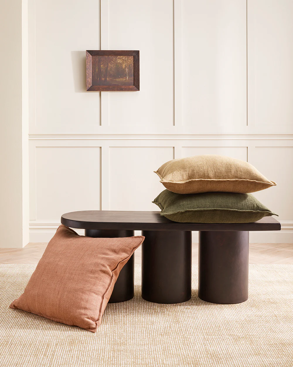 Flaxmill Winter Moss Large Cushion - Image 4