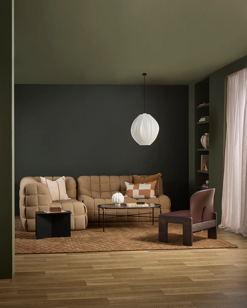 Kiln Oat/Caramel Cushion - Image 3