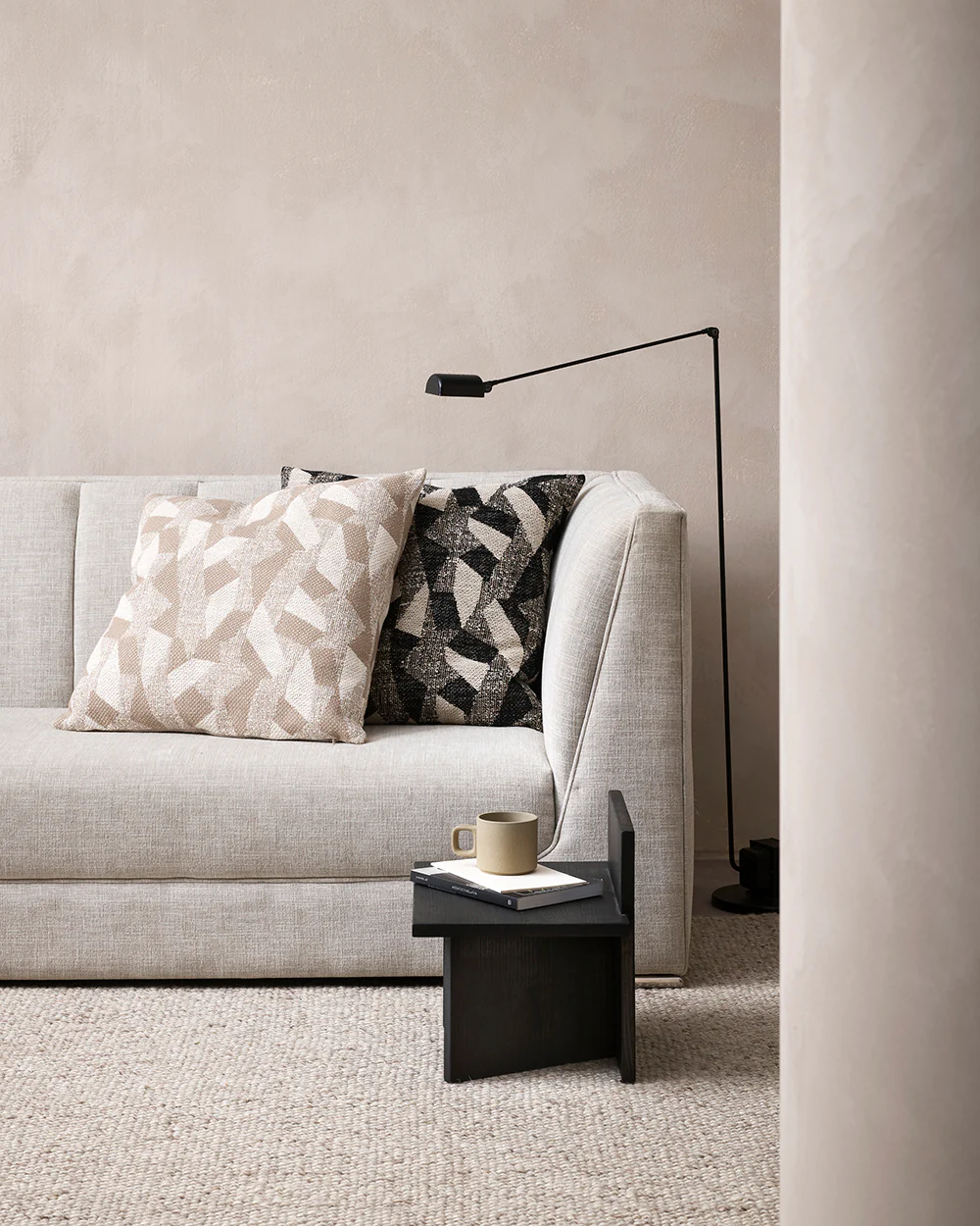 Oscari Natural Square Cushion - Image 2