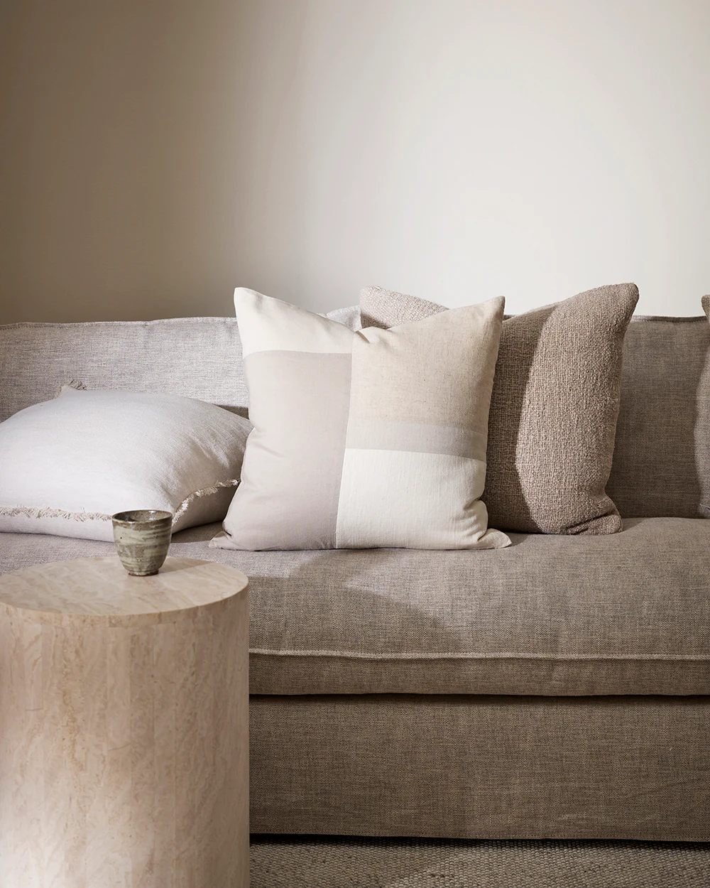 Sherwin Oatmeal Cushion - Image 2