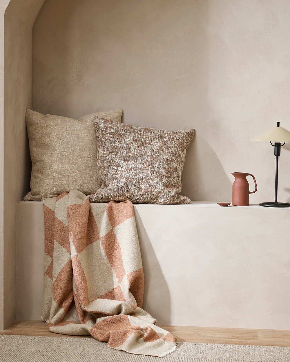 Vincent Ivory Square Cushion - Image 3
